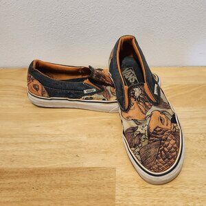 Vans Off The Wall Slip on  Sneakers - Koi Fish Design Size Men's 6 Women's 7.5